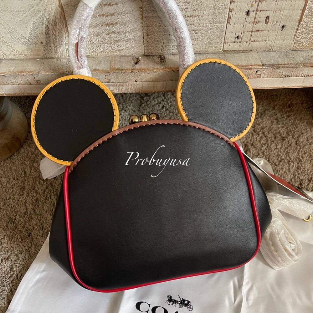 NWT COACH Disney Mickey Kisslock Bag 4720 - Picture 5 of 13
